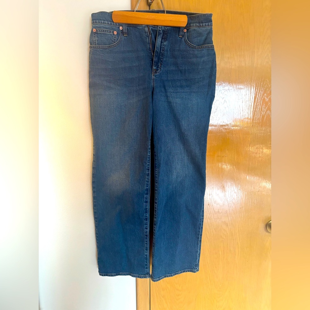 J. Crew Wide Leg Jeans, deep indigo
